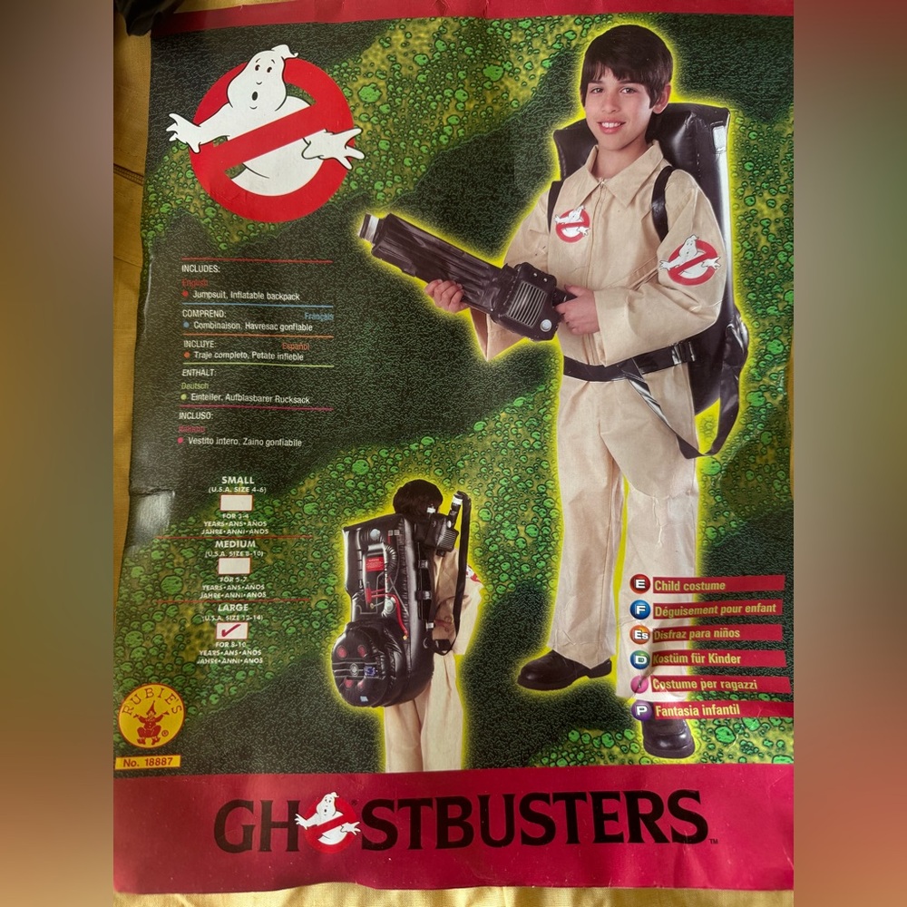 Rubie's Ghostbusters Kids Costume - Cream and Black